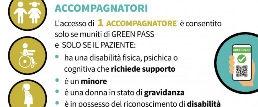 INFO PER ACCESSO ACCOMPAGNATORI